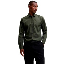 Риза с дълъг ръкав Jack & jones Joe Plain long sleeve shirt - Green (Forest Night / Slim) риза,с,дълъг,ръкав,дамски,ризи,мъжки,ризи,jack,&,jones,joe,plain,long,sleeve,shirt,green,(forest,night,slim)