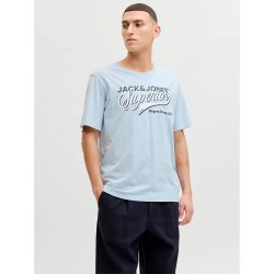 тениска,мъжки,тениски,дамски,тениски,jack,&,jones,logo,short,sleeve,t,shirt,blue,(celestial,blue)