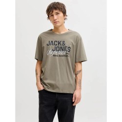 тениска,мъжки,тениски,дамски,тениски,jack,&,jones,logo,short,sleeve,t,shirt,beige,grey,(vetiver)
