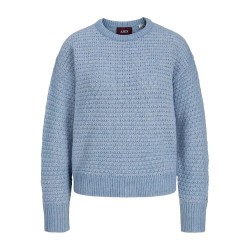 Блуза Jack & jones Milly Structure sweater - Blue (Country Blue) блуза,мъжки,пуловери,дамски,пуловери,jack,&,jones,milly,structure,sweater,blue,(country,blue)