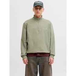 блуза,мъжки,пуловери,jack,&,jones,norrebro,emb,half,zip,sweatshirt,green,(seagrass)