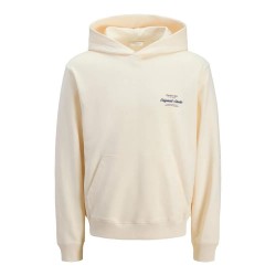 Суичър Jack & jones Norrebro Typo Back hoodie - White (Antique White) суичър,детски,блузи,jack,&,jones,norrebro,typo,back,hoodie,white,(antique,white)