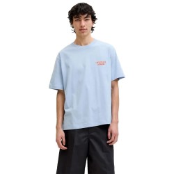 Тениска Jack & jones Norrebro Typo short sleeve T-shirt - Blue (Cashmere Blue) тениска,мъжки,тениски,дамски,тениски,jack,&,jones,norrebro,typo,short,sleeve,t,shirt,blue,(cashmere,blue)