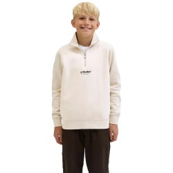 Блуза Jack & jones Soho Quarter full zip sweatshirt - White (Moonbeam) блуза,детски,блузи,jack,&,jones,soho,quarter,full,zip,sweatshirt,white,(moonbeam)