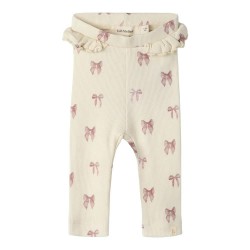 Клин Name it Gavo Slim Lil´ Atelier leggings - Beige (Turtledove / Bow) клин,дамски,клинове,дамски,чорапогащи,и,клинове,name,it,gavo,slim,lil´,atelier,leggings,beige,(turtledove,bow)