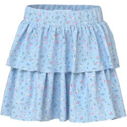Пола Name it Vinaya short skirt - Multicolor (Ice Water / Small Floral) пола,детски,поли,и,рокли,name,it,vinaya,short,skirt,multicolor,(ice,water,small,floral)