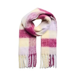 Шал Pieces Bea Long scarf - Multicolor (Pastel Lilac / Square / Frenchvanilla / Raspberryradiance / Silverlining / Snowwhite) шал,ръкавици,шапки,и,шалове,pieces,bea,long,scarf,multicolor,(pastel,lilac,square,frenchvanilla,raspberryradiance,silverlining,snowwhite)
