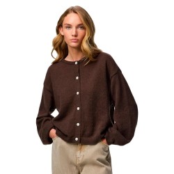 Жилетка Pieces Ida cardigan - Brown (Hot Fudge) жилетка,мъжки,пуловери,дамски,пуловери,pieces,ida,cardigan,brown,(hot,fudge)