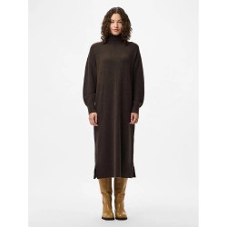 рокля,дамски,поли,и,рокли,pieces,malou,long,sleeve,long,dress,brown,(hot,fudge,melange)