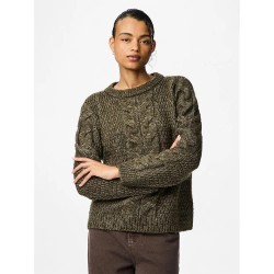 блуза,дамски,пуловери,дамски,плетени,дрехи,pieces,nina,sweater,green,(forest,night)