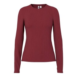 Тениска Pieces Ruka long sleeve T-shirt - Red (Tawny Port) тениска,мъжки,тениски,дамски,тениски,pieces,ruka,long,sleeve,t,shirt,red,(tawny,port)