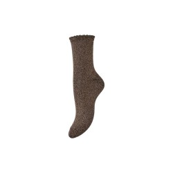 Чорапи Pieces Sebby Glitter socks - Brown (Morel / Toned Lurex) чорапи,мъжки,чорапи,дамски,чорапи,pieces,sebby,glitter,socks,brown,(morel,toned,lurex)