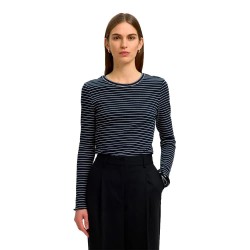 тениска,мъжки,тениски,дамски,тениски,selected,anna,stripe,long,sleeve,t,shirt,blue,(dark,sapphiresnow,white,stripes,thin)