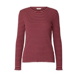 тениска,мъжки,тениски,дамски,тениски,selected,anna,stripe,long,sleeve,t,shirt,red,(tawny,portsnow,white,stripes,thin)