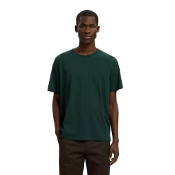 Тениска Selected Aspen short sleeve T-shirt - Green (Pine Grove) тениска,мъжки,тениски,дамски,тениски,selected,aspen,short,sleeve,t,shirt,green,(pine,grove)