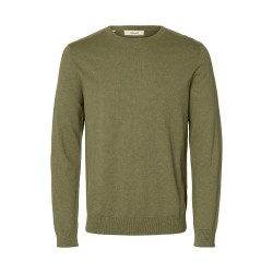 блуза,мъжки,пуловери,selected,berg,sweater,green,(deep,lichen,green,melange)