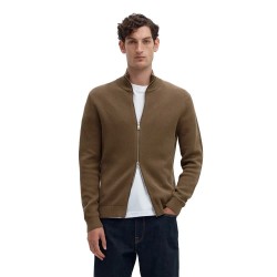 блуза,мъжки,пуловери,дамски,пуловери,selected,dane,full,zip,sweater,brown,(morel)