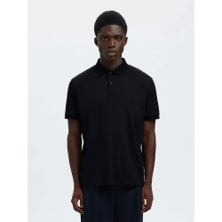мъжки,блузи,с,яка,selected,fave,button,short,sleeve,polo,black,(black)