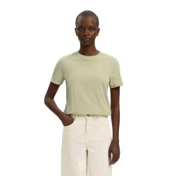 Тениска Selected My Essential short sleeve T-shirt - Beige (Lint) тениска,мъжки,тениски,дамски,тениски,selected,my,essential,short,sleeve,t,shirt,beige,(lint)