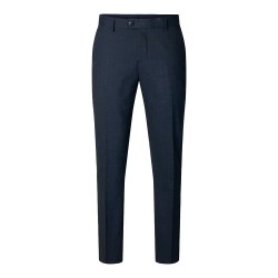 Рокля Selected Neil 16098183 Slim Fit dress pants - Blue (Dark Navy / Checks) рокля,мъжки,панталони,дамски,панталони,selected,neil,16098183,slim,fit,dress,pants,blue,(dark,navy,checks)
