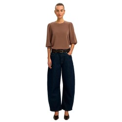 Selected Tenny 3/4 sleeve blouse - Brown (Chocolate Chip) дамски,блузи,selected,tenny,3,4,sleeve,blouse,brown,(chocolate,chip)