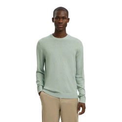 блуза,мъжки,пуловери,selected,tray,sweater,green,(aqua,gray)