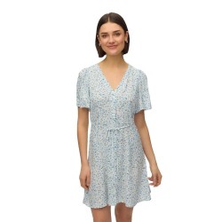 рокля,дамски,поли,и,рокли,vero,moda,alba,short,sleeve,short,dress,blue,(snow,white,blue,brooke)