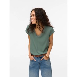 тениска,мъжки,тениски,дамски,тениски,vero,moda,bella,short,sleeve,v,neck,t,shirt,green,(laurel,wreath)