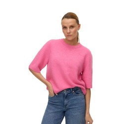 блуза,дамски,пуловери,дамски,плетени,дрехи,vero,moda,boom,2,4,sweater,pink,(pink,cosmos,melange)