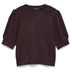 тениска,мъжки,тениски,дамски,тениски,vero,moda,doffy,short,sleeve,t,shirt,brown,(windsor,wine,black,melange)