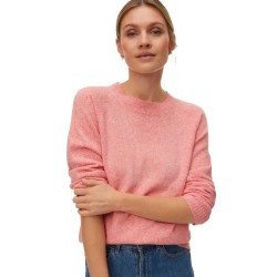 Блуза Vero moda Doffy sweater - Pink (Coral Paradise / White Melange) блуза,мъжки,пуловери,дамски,пуловери,vero,moda,doffy,sweater,pink,(coral,paradise,white,melange)