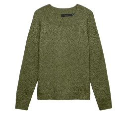 Блуза Vero moda Doffy sweater - Green (Sphagnum / White Melange) блуза,мъжки,пуловери,дамски,пуловери,vero,moda,doffy,sweater,green,(sphagnum,white,melange)