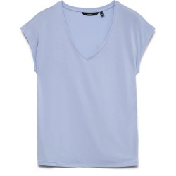 тениска,мъжки,тениски,дамски,тениски,vero,moda,fill,short,sleeve,v,neck,t,shirt,blue,(brunnera,blue)