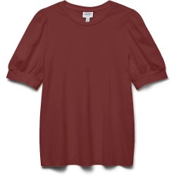 тениска,мъжки,тениски,дамски,тениски,vero,moda,kerry,2,4,short,sleeve,t,shirt,brown,red,(russet,brown)