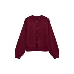 Жилетка Vero moda Lea cardigan - Red (Windsor Wine) жилетка,мъжки,пуловери,дамски,пуловери,vero,moda,lea,cardigan,red,(windsor,wine)