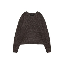 Блуза Vero moda Novah sweater - Grey (Chocolate Torte) блуза,мъжки,пуловери,дамски,пуловери,vero,moda,novah,sweater,grey,(chocolate,torte)