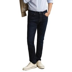 Дънки Gant 1000010 Slim Fit jeans - Blue (Dark Blue Broken In) дънки,мъжки,панталони,дамски,панталони,gant,1000010,slim,fit,jeans,blue,(dark,blue,broken,in)