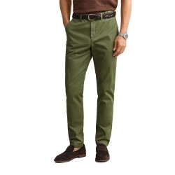 Панталони тип чино Gant 1501000 Slim Fit chino pants - Green (Dry Herb Green) панталони,тип,чино,мъжки,панталони,дамски,панталони,gant,1501000,slim,fit,chino,pants,green,(dry,herb,green)