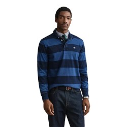 Gant 2013069 long sleeve polo - Blue (Evening Blue) дамски,блузи,с,яка,мъжки,блузи,с,яка,gant,2013069,long,sleeve,polo,blue,(evening,blue)