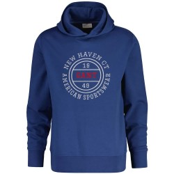 Суичър Gant 2067110 hoodie - Blue (Vintage Blue) суичър,мъжки,пуловери,gant,2067110,hoodie,blue,(vintage,blue)