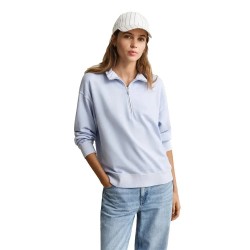 Блуза Gant 4201318 half zip sweatshirt - Blue (Light Blue) блуза,дамски,блузи,gant,4201318,half,zip,sweatshirt,blue,(light,blue)