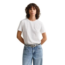 Тениска Gant 4202589 short sleeve T-shirt - White (White) тениска,мъжки,тениски,дамски,тениски,gant,4202589,short,sleeve,t,shirt,white,(white)