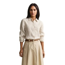 Риза с дълъг ръкав Gant 4300621 Linen Regular Fit long sleeve shirt - Beige (Oat Beige) риза,с,дълъг,ръкав,дамски,ризи,мъжки,ризи,gant,4300621,linen,regular,fit,long,sleeve,shirt,beige,(oat,beige)