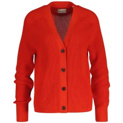 Жилетка Gant 4805464 cardigan - Red (Perfect Red) жилетка,мъжки,пуловери,дамски,пуловери,gant,4805464,cardigan,red,(perfect,red)