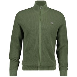 Жилетка Gant 8030293 cardigan - Green (Dry Herb Green) жилетка,мъжки,пуловери,дамски,пуловери,gant,8030293,cardigan,green,(dry,herb,green)
