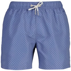 Бански гащета Gant Mini Geometric swimming shorts - Blue (Faded Denim) бански,гащета,мъжки,бански,костюми,gant,mini,geometric,swimming,shorts,blue,(faded,denim)