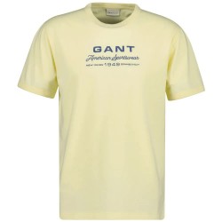 тениска,мъжки,тениски,дамски,тениски,gant,spray,graphic,short,sleeve,t,shirt,yellow,(vanilla,yellow)