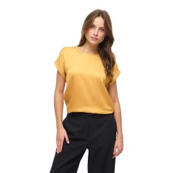 тениска,мъжки,тениски,дамски,тениски,vila,ellette,satin,top,short,sleeve,t,shirt,yellow,(amber,gold)