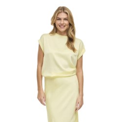 тениска,мъжки,тениски,дамски,тениски,vila,ellette,satin,top,short,sleeve,t,shirt,yellow,(pastel,yellow)