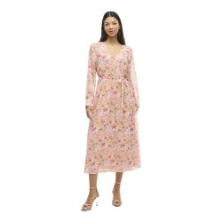 рокля,дамски,поли,и,рокли,vila,falia,long,sleeve,midi,dress,pink,(misty,rose,flower)